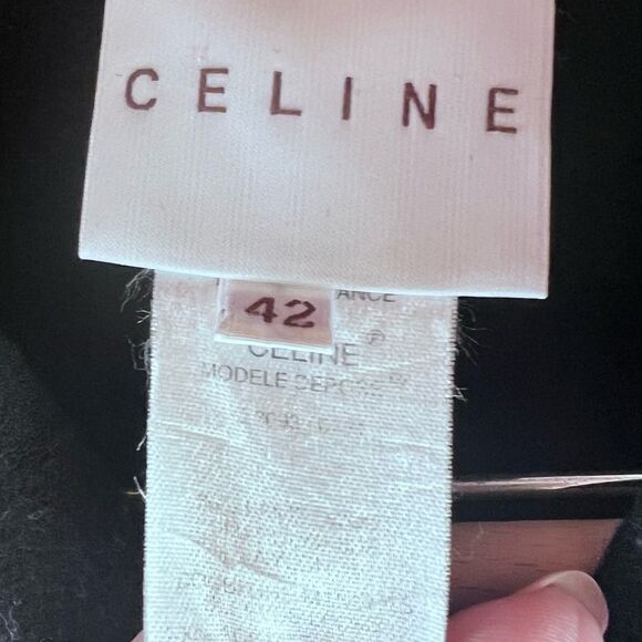 Celine Finition Main Vintage Lambs Wool Blend Coat SZ 42 US SZ 6 - Picture 5 of 15